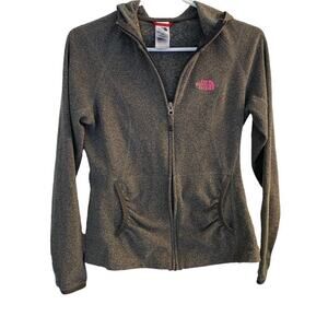 The North Face Gray Hooded Jacket Sz S